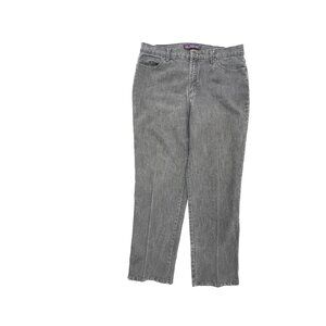 Gloria Vanderbilt Amanda Straight Leg Women's‎ size 16P Gray Denim jeans